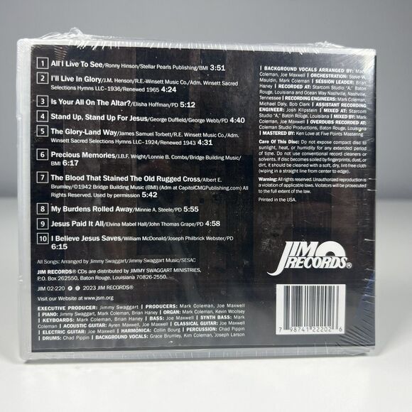 Jimmy Swaggart - Jesus Paid It All (CD, 2023) NEW SEALED - Picture 2 of 3